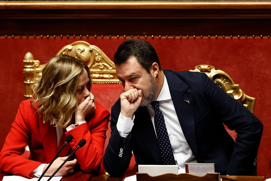 Meloni met Oekraïne: "Nee tegen overgave en demilitarisering." Tajani opent over Palestina. En Salvini: "De EU telt minder dan nul."