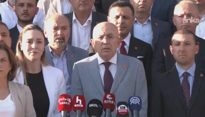 Les 81 présidents provinciaux du CHP ont fait une déclaration à la presse au siège