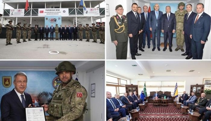 El diputado del Partido AK, Kayseri, Hulusi Akar, en Srebrenica