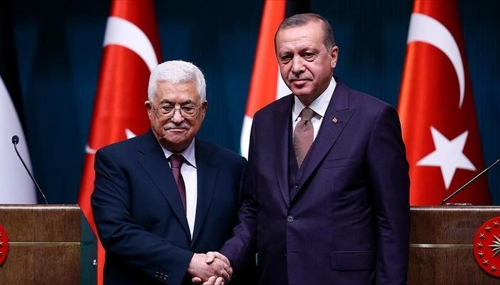 Cumhurbaşkanı Erdoğan, Filistin Devlet Başkanı Abbas ile görüştü