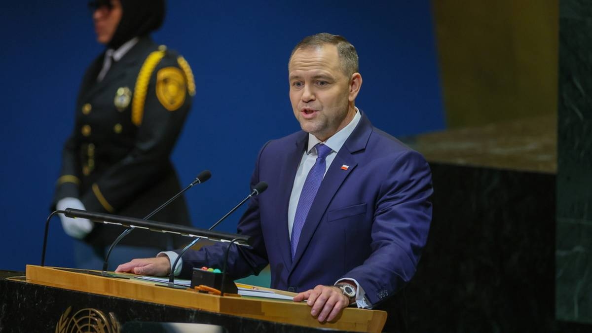 O presidente Karol Nawrocki discursou na ONU: "Estamos em um momento decisivo na história."