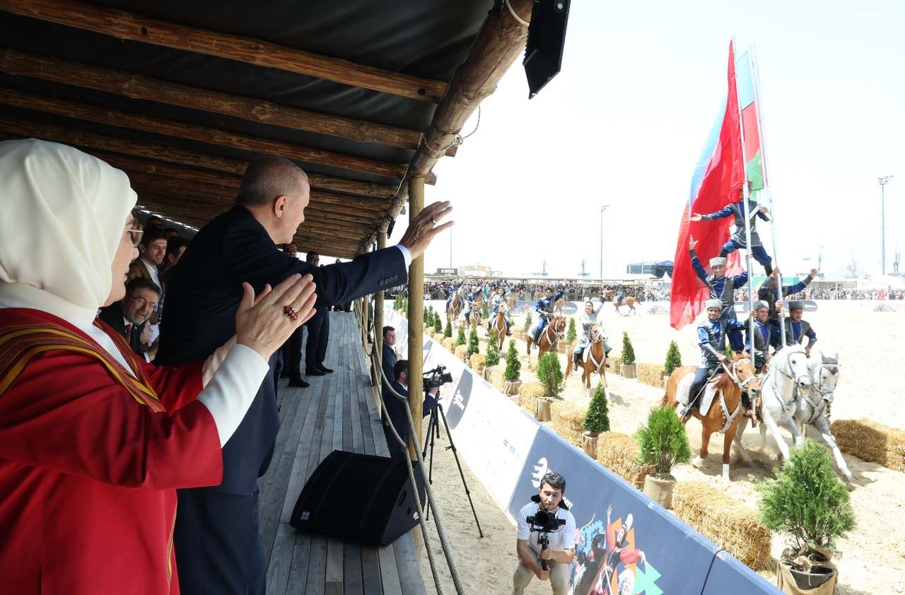 Prezydent Erdoğan odwiedził festiwal Ethnosport