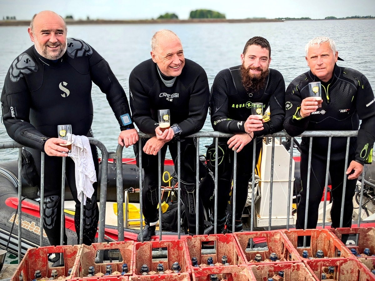 The beers have come out of the water