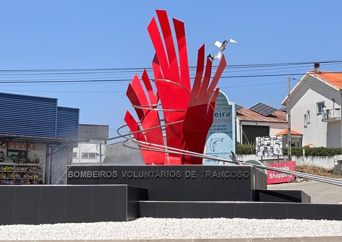 Trancoso – Inaugurazione della rotonda dei Vigili del Fuoco Volontari
