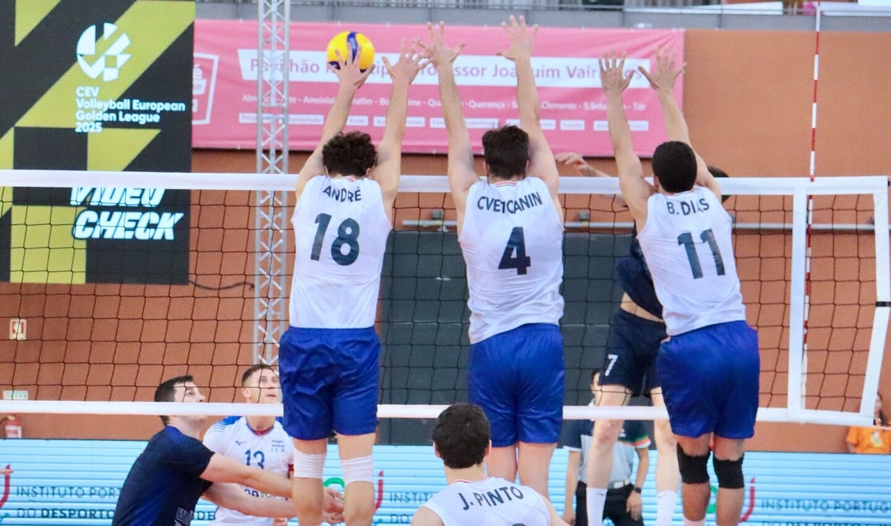 Portugal verliert gegen Israel in der Golden League des Herrenvolleyballs