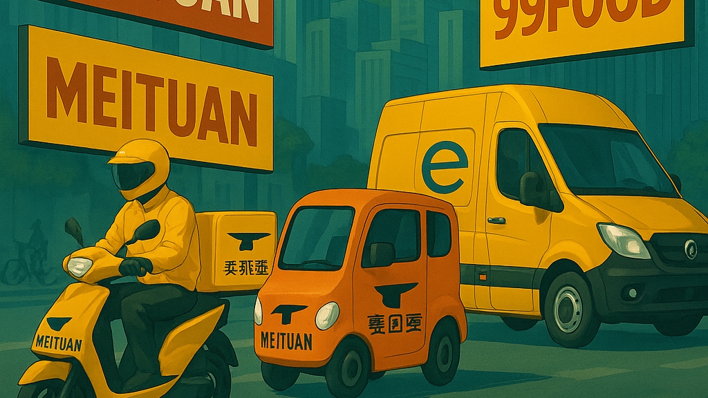 Las empresas chinas revolucionan la competencia en el mercado de reparto basado en aplicaciones