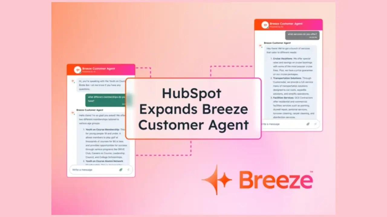 HubSpot Expands Breeze Customer Agent to Support Full Buyer Journey Across Marketing, Sales, and Service