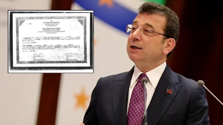 Le diplôme d'İmamoğlu a été supprimé de la base de données de l'Université d'Istanbul