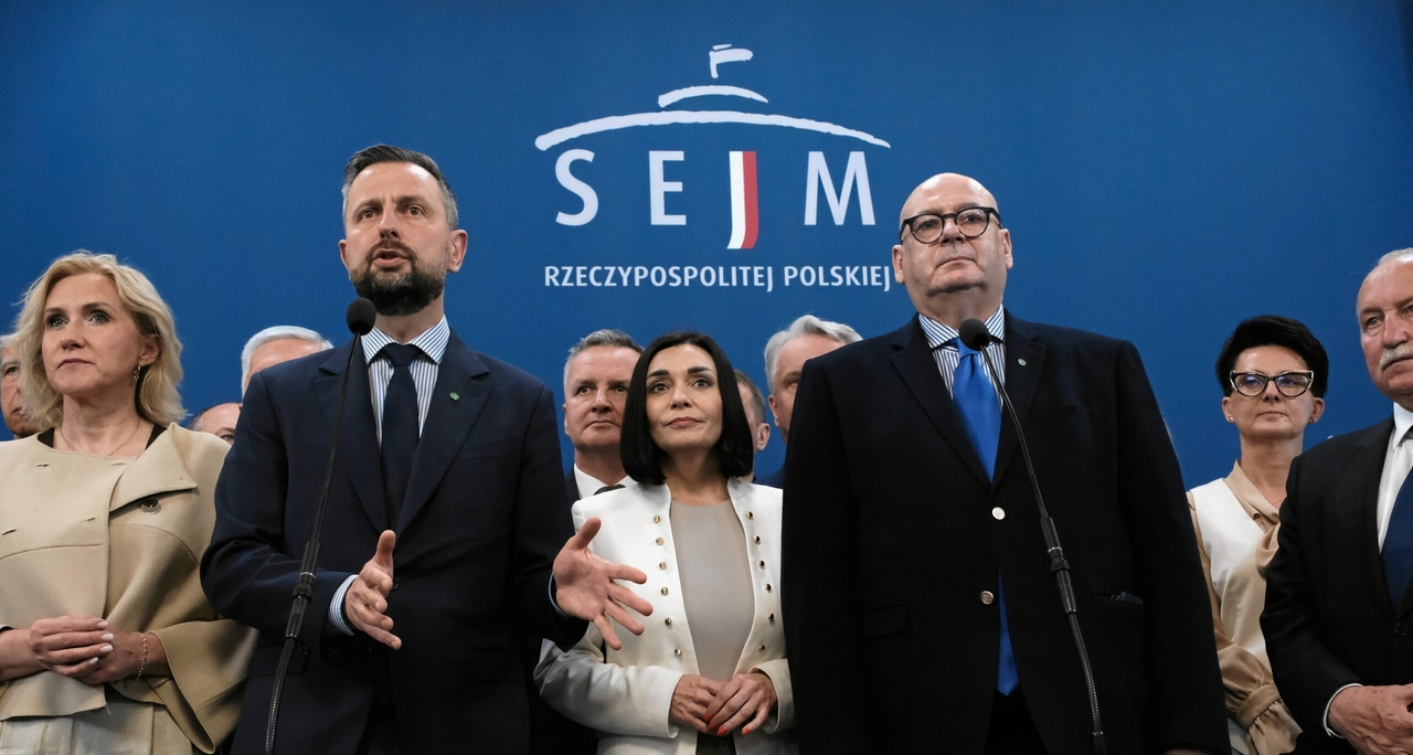 Polish junior governing party asks members for views on forming new coalition with opposition