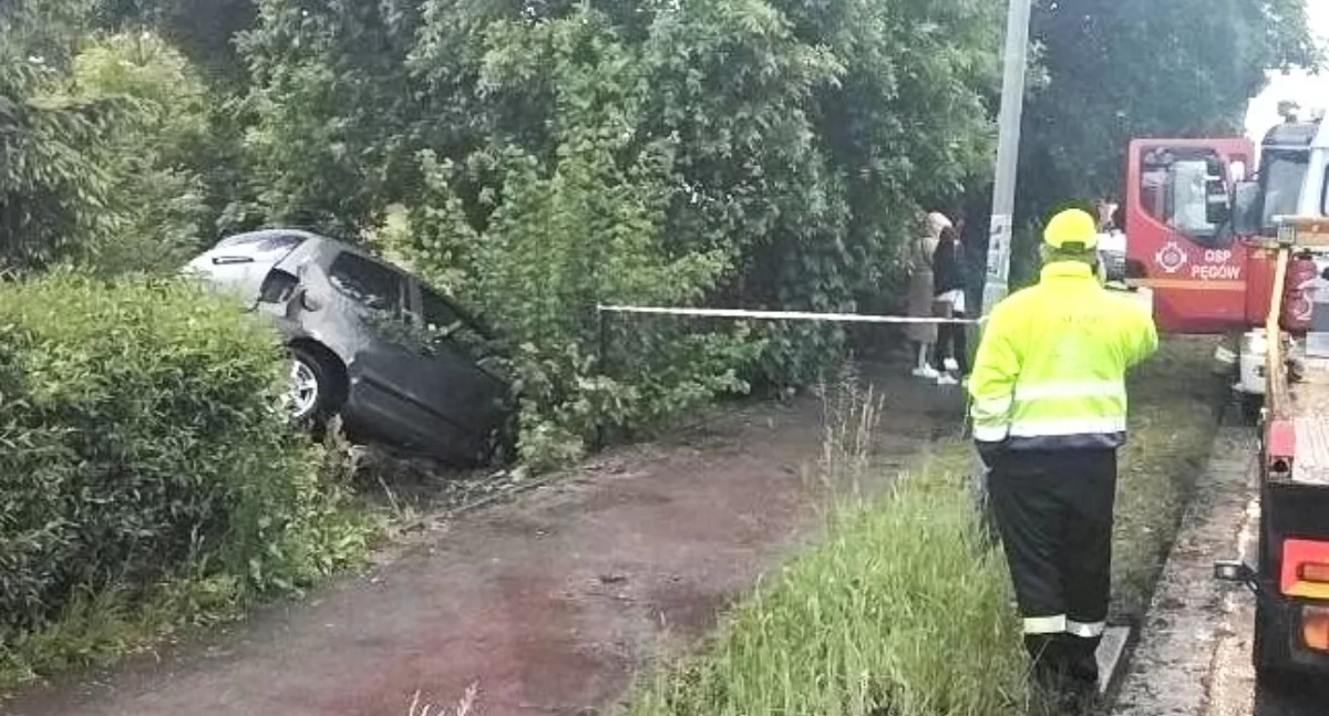 Accidente en una carretera provincial