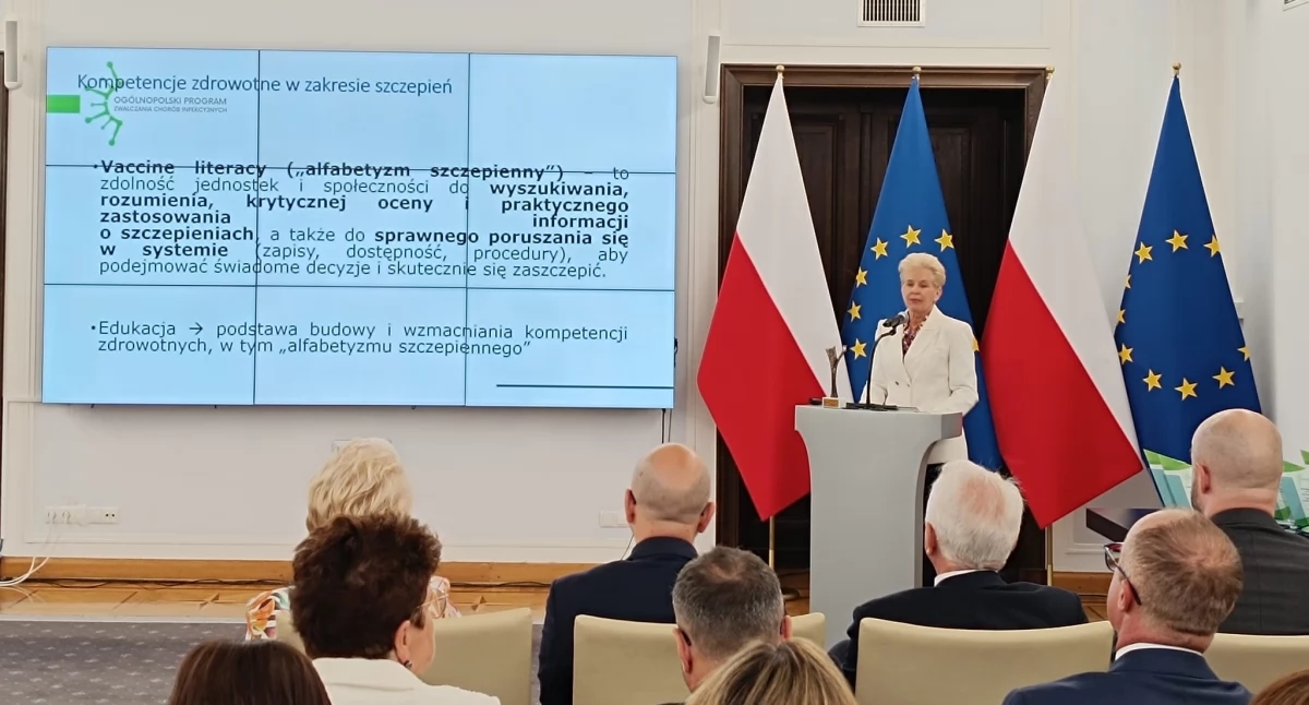 Senator Małecka-Libera, Vaccination Education: "The citizen is at the center of health care. Vaccinations protect individuals and society as a whole."
