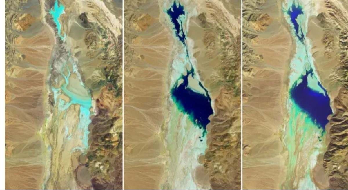 Alerta da NASA sobre o que está acontecendo nos Estados Unidos: "Um lago surgiu no deserto do Vale da Morte".