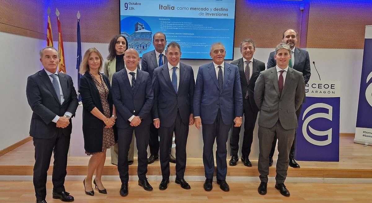 Aragon und Italien stärken ihre Beziehungen im Export und bei Investitionen
