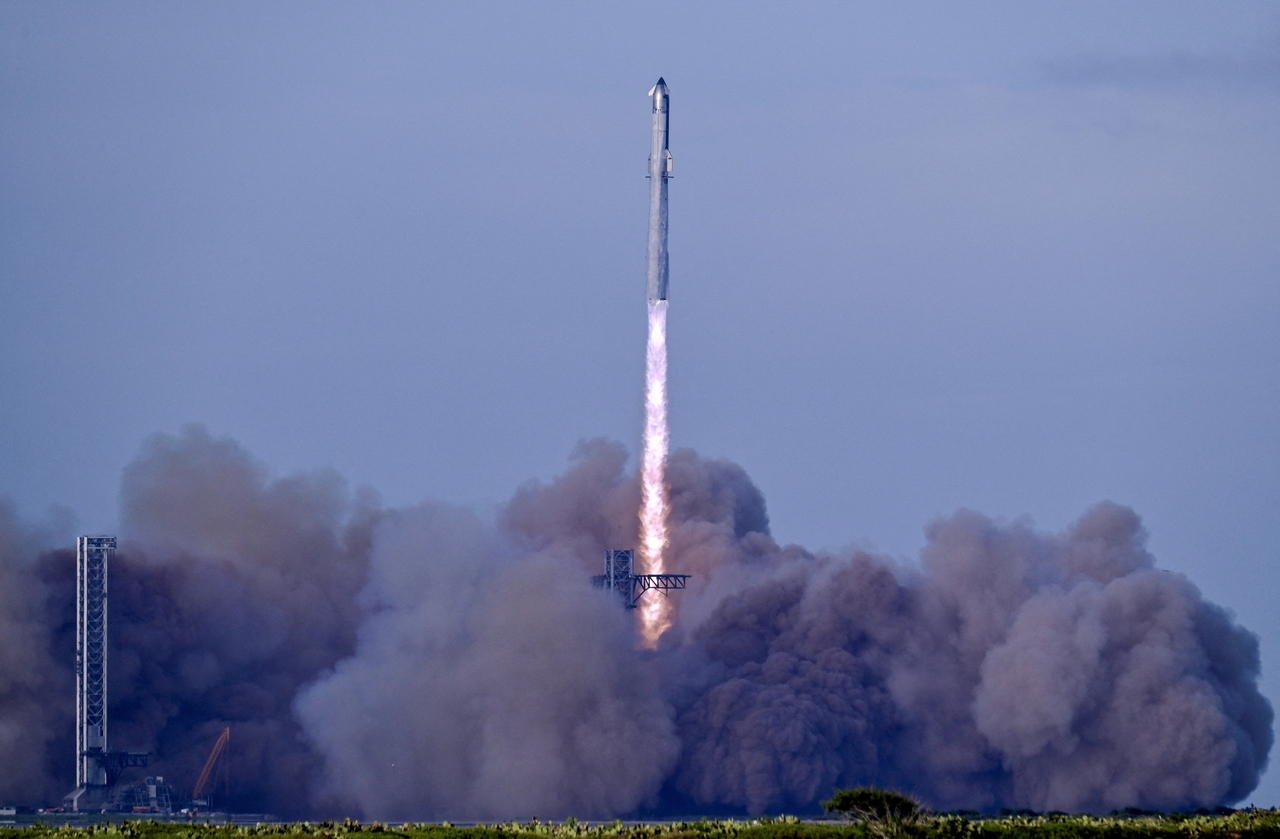 SpaceX's Starship rocket successfully completes its tenth test after several failed attempts.