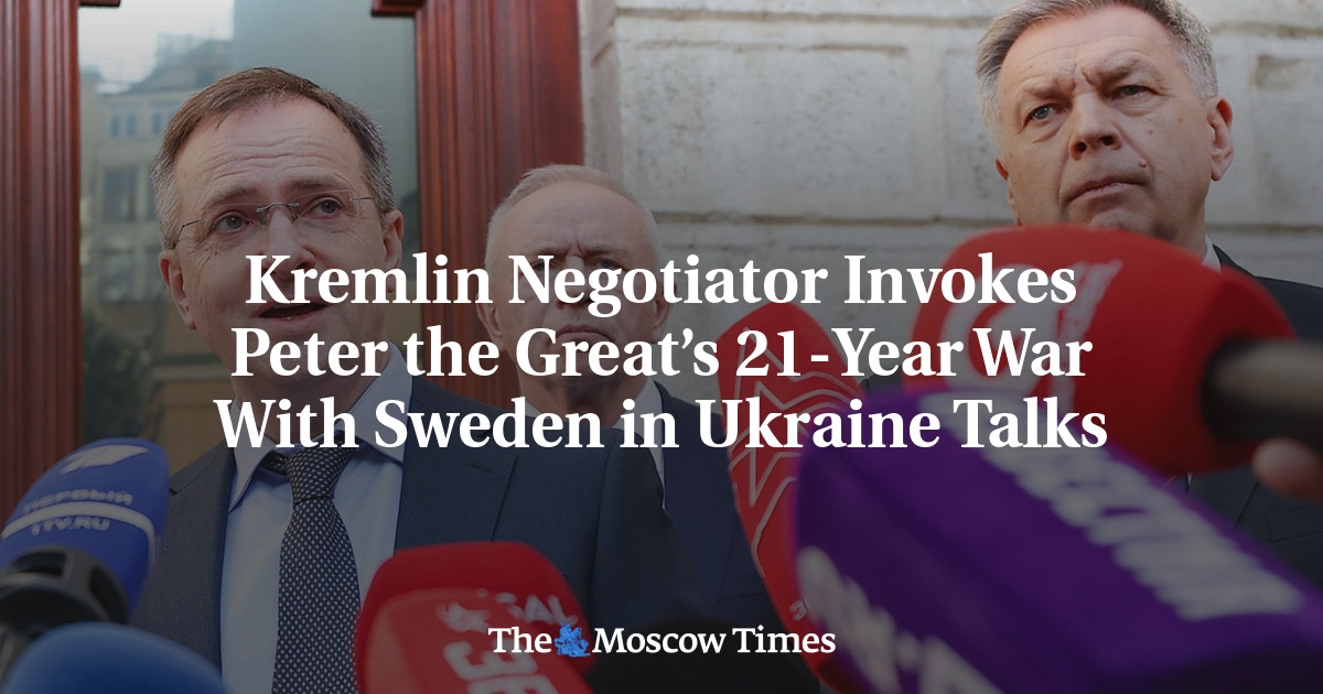 Le négociateur du Kremlin évoque la guerre de 21 ans de Pierre le Grand avec la Suède lors des négociations avec l'Ukraine