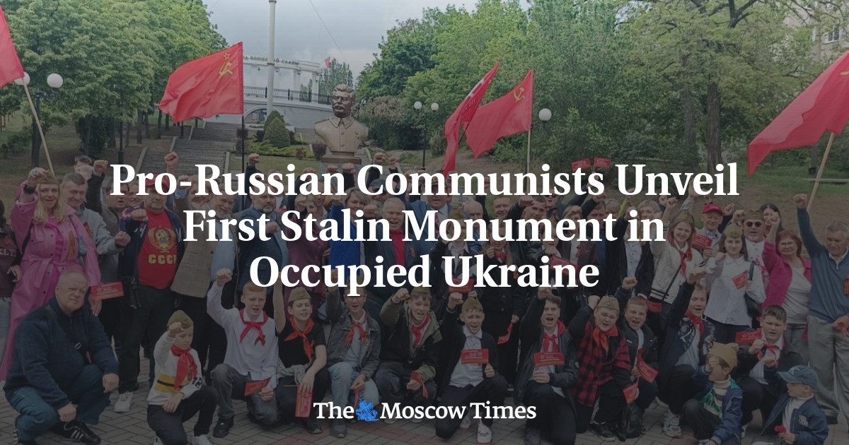 Pro-Russian Communists Unveil First Stalin Monument in Occupied Ukraine