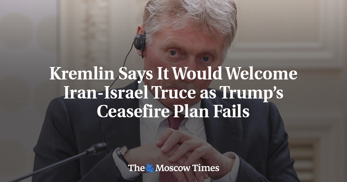 Le Kremlin se dit favorable à une trêve entre l'Iran et Israël, compte tenu de l'échec du plan de cessez-le-feu de Trump.