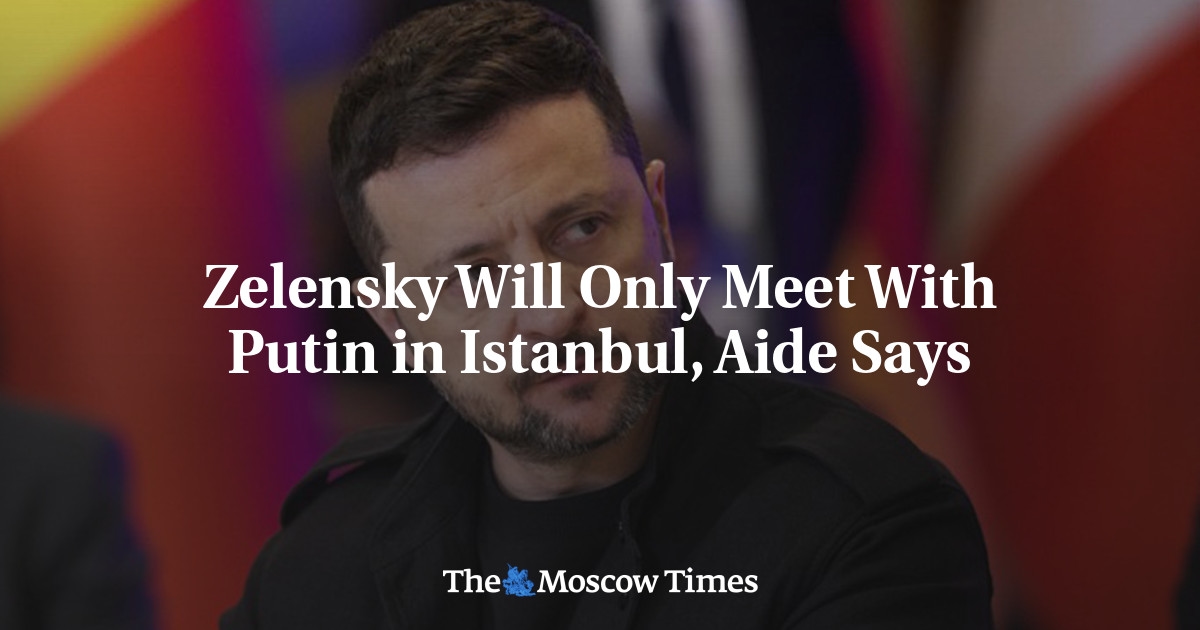 Zelensky incontrerà Putin solo a Istanbul, afferma un suo collaboratore