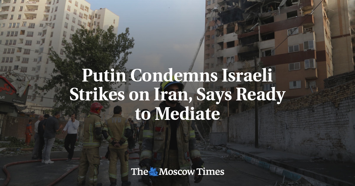 Putin verurteilt israelische Angriffe auf den Iran und sagt, er sei zur Vermittlung bereit