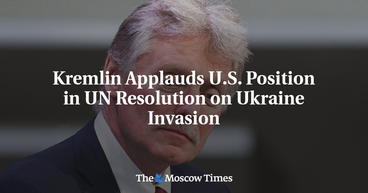 Il Cremlino applaude la posizione degli Stati Uniti nella risoluzione ONU sull'invasione dell'Ucraina