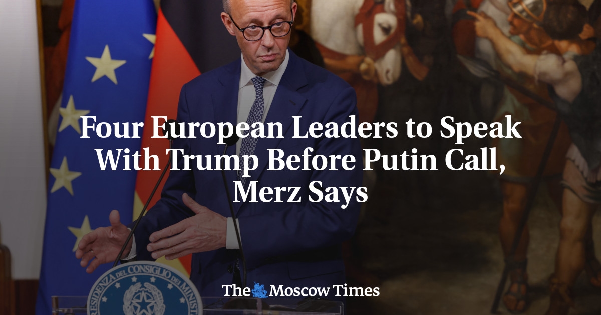 Quatro líderes europeus falarão com Trump antes da ligação de Putin, diz Merz