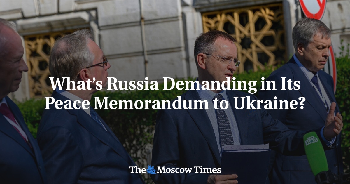 Was fordert Russland in seinem Friedensmemorandum an die Ukraine?