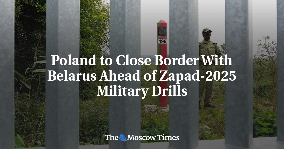 Polônia fechará fronteira com a Bielorrússia antes dos exercícios militares Zapad-2025