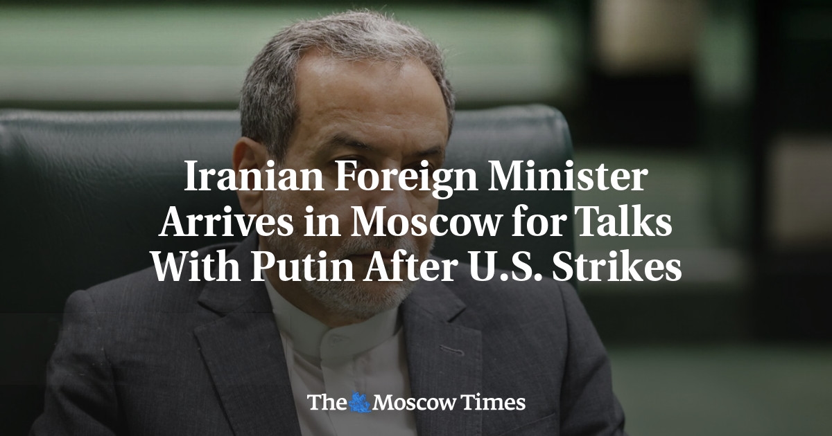 Minister spraw zagranicznych Iranu przybywa do Moskwy na rozmowy z Putinem po atakach USA