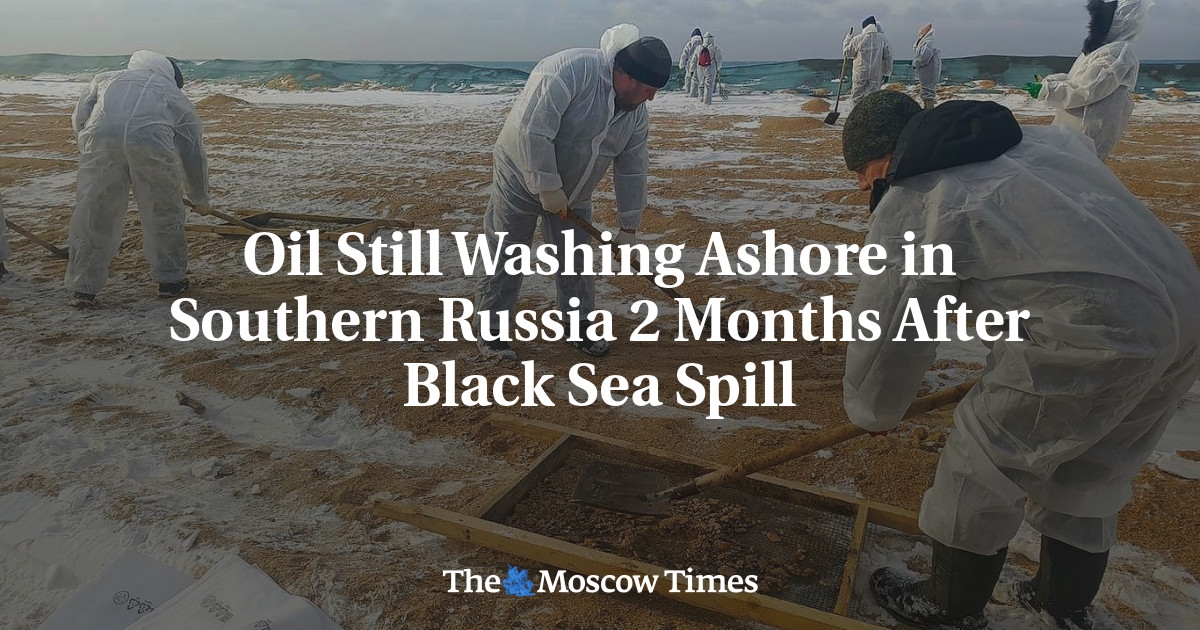 Oil Still Washing Ashore in Southern Russia 2 Months After Black Sea Spill