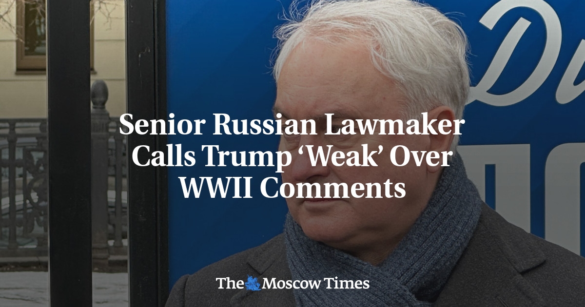 Hochrangiger russischer Politiker bezeichnet Trump wegen seiner Äußerungen zum Zweiten Weltkrieg als „schwach“