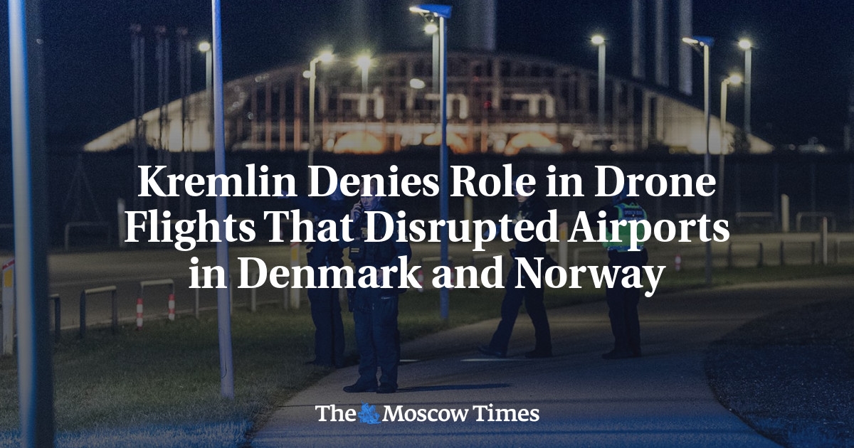 Le Kremlin nie toute implication dans les vols de drones qui ont perturbé les aéroports du Danemark et de Norvège.