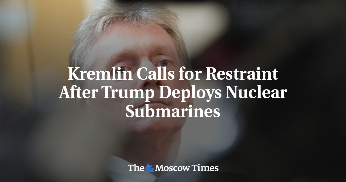 Kremlin pede moderação após Trump implantar submarinos nucleares