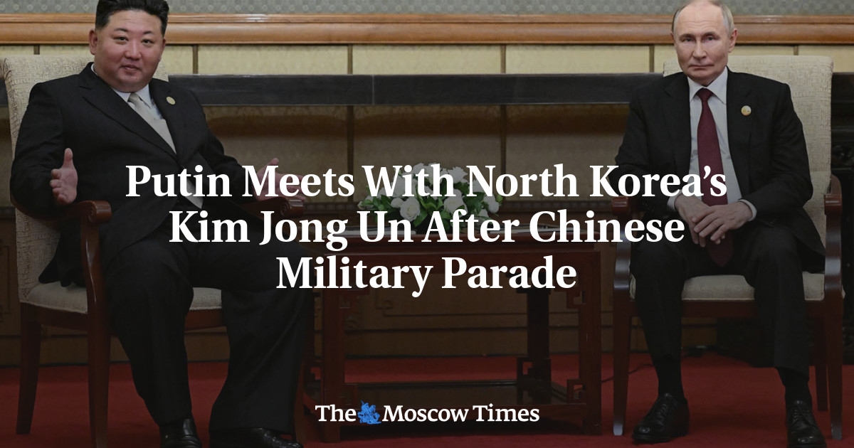 Putin se encontra com Kim Jong Un, da Coreia do Norte, após desfile militar chinês