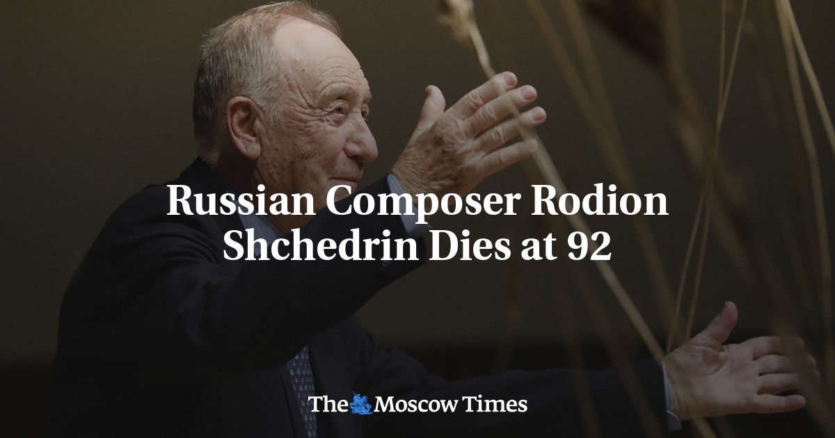 El compositor ruso Rodion Shchedrin muere a los 92 años