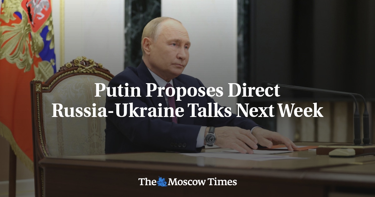 Putin proponuje bezpośrednie rozmowy Rosja-Ukraina w przyszłym tygodniu