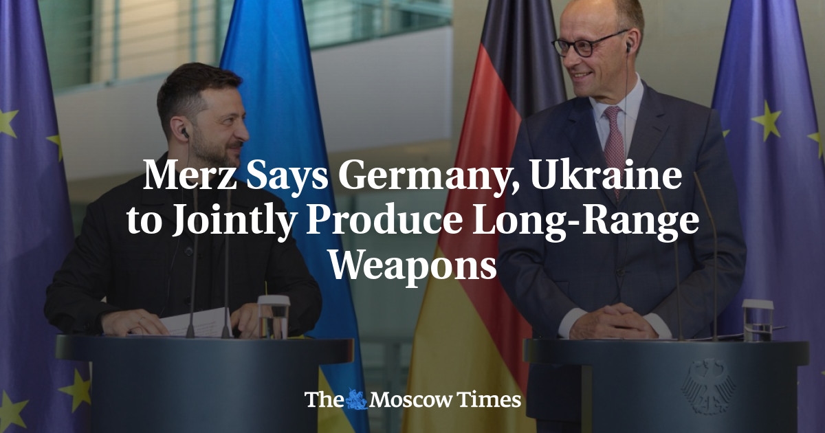 Merz Says Germany, Ukraine to Jointly Produce Long-Range Weapons