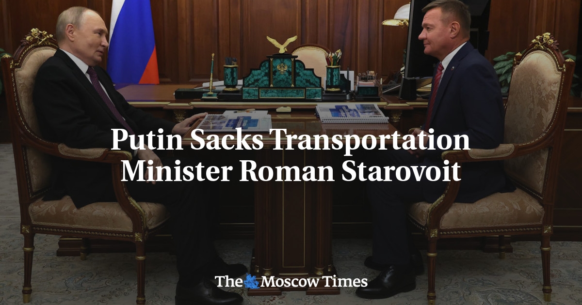 Putin Sacks Transportation Minister Roman Starovoit