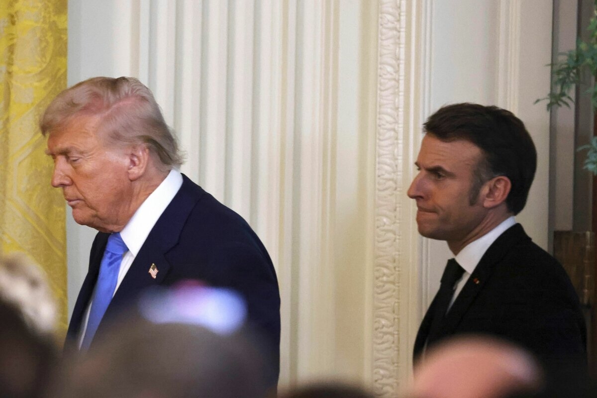 Macron visita a Trump: “Lograr un alto el fuego lo antes posible”