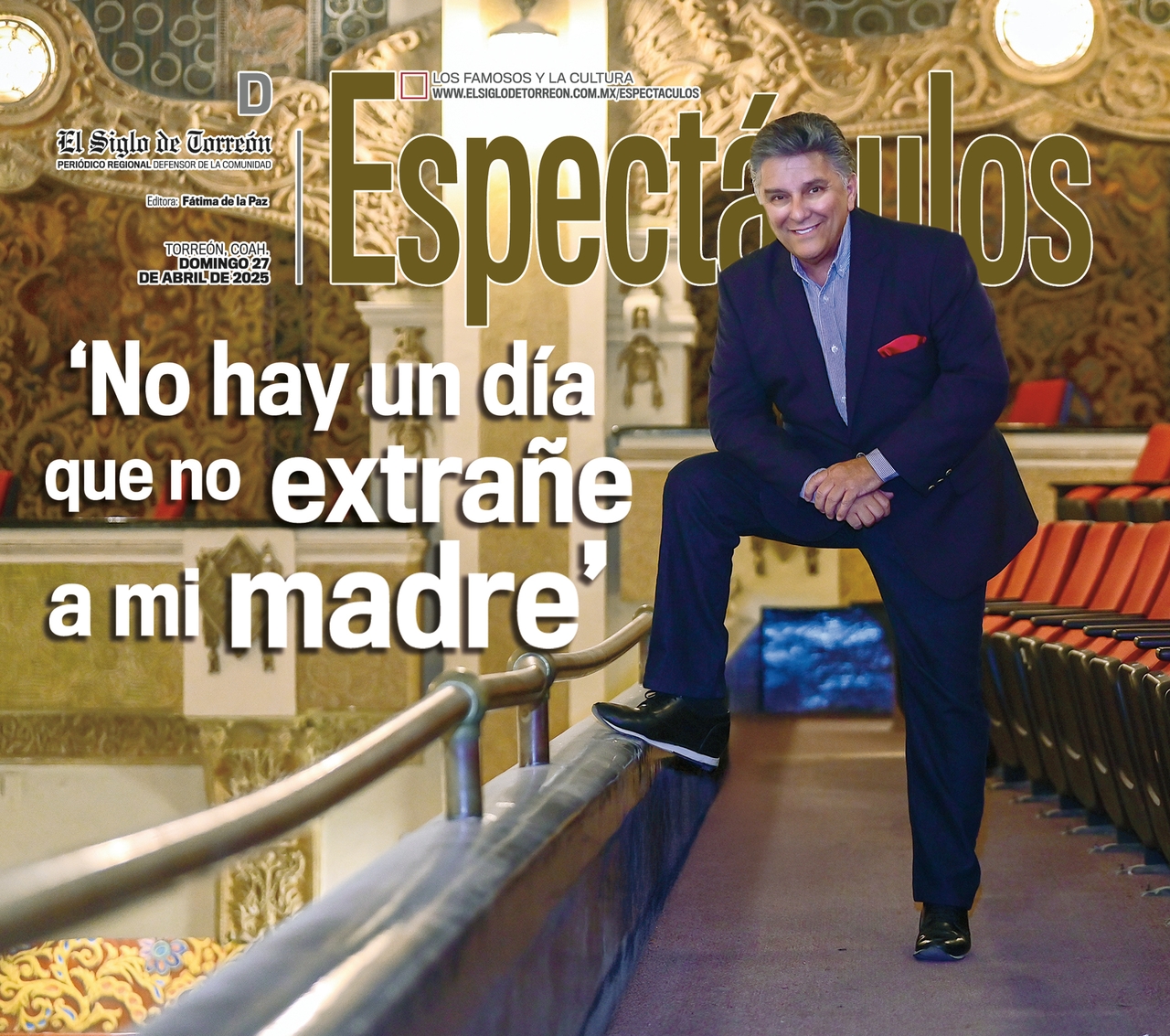 Rogelio Ramos prepares a special show for Mother's Day