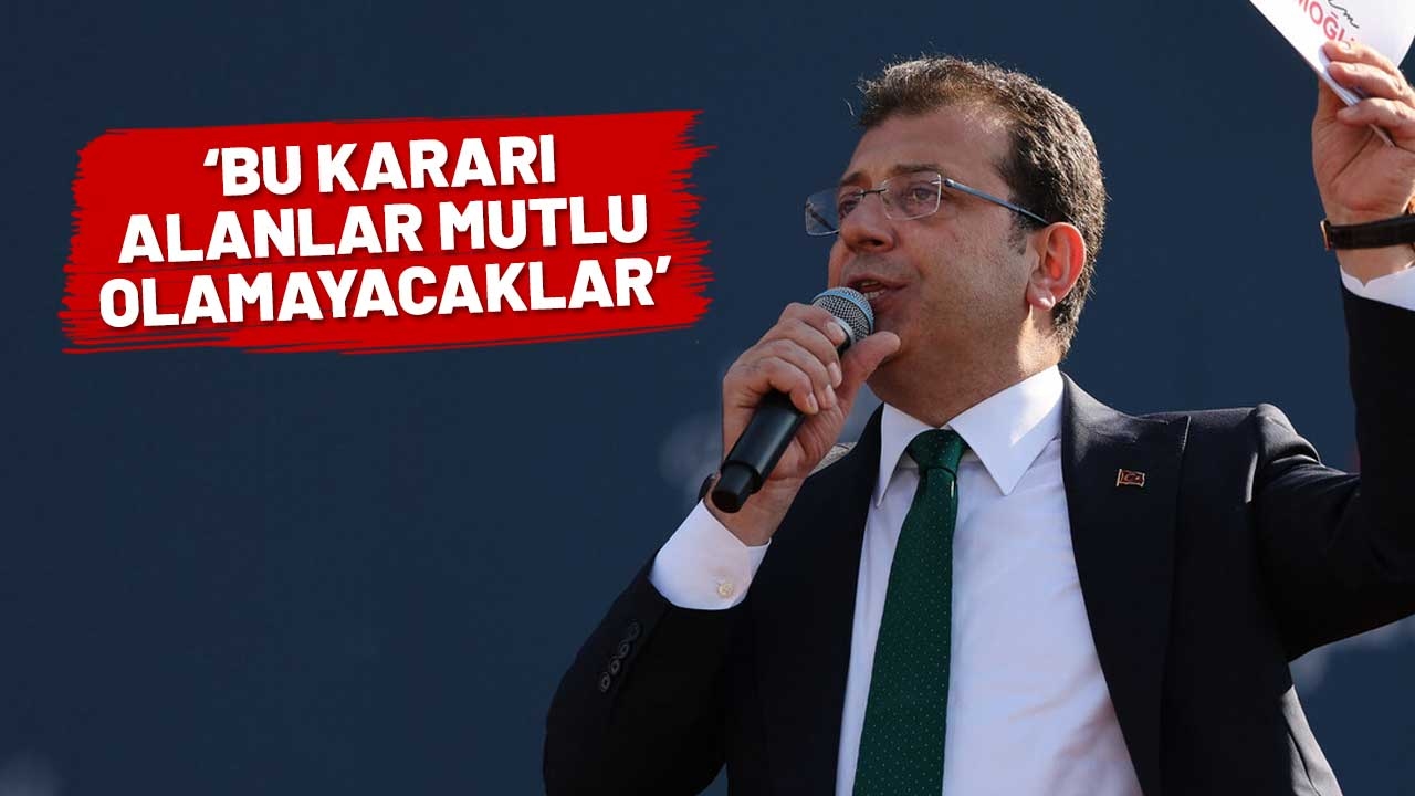 La réaction d'İmamoğlu à la remise du diplôme à minuit : ils ont noirci mon école