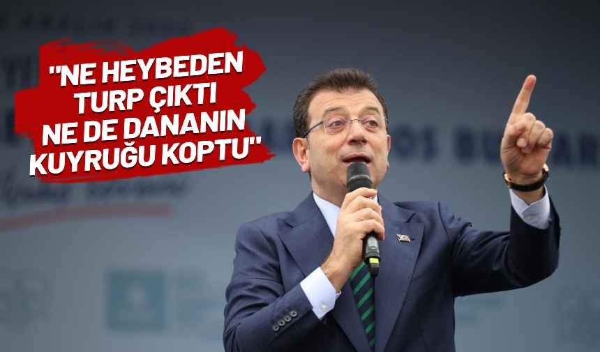 La réponse sévère d'İmamoğlu au gouvernement : « Vous avez encore été trompés »
