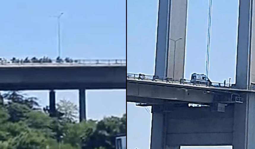 Alerte à Istanbul ! Il s'est approché du pont, arme à la main, et la circulation a été interrompue.