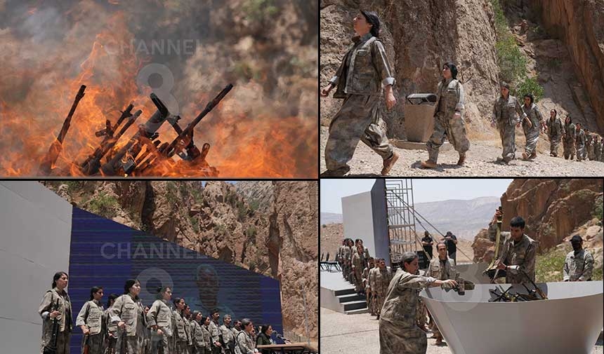 PKK lays down arms! Here are the first images