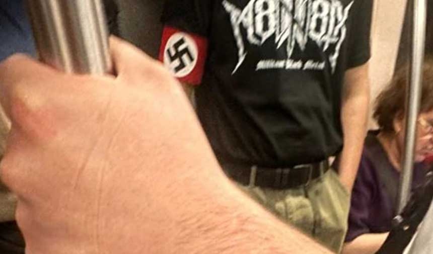 Nazi symbol in Istanbul metro