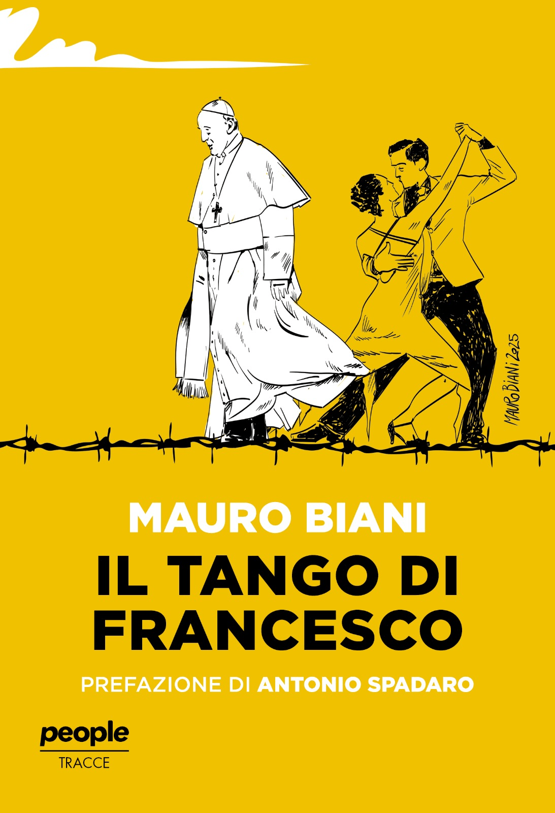 Der Karikaturist Mauro Biani widmet Papst Bergoglio ein Buch: „Il tango di Francesco“.
