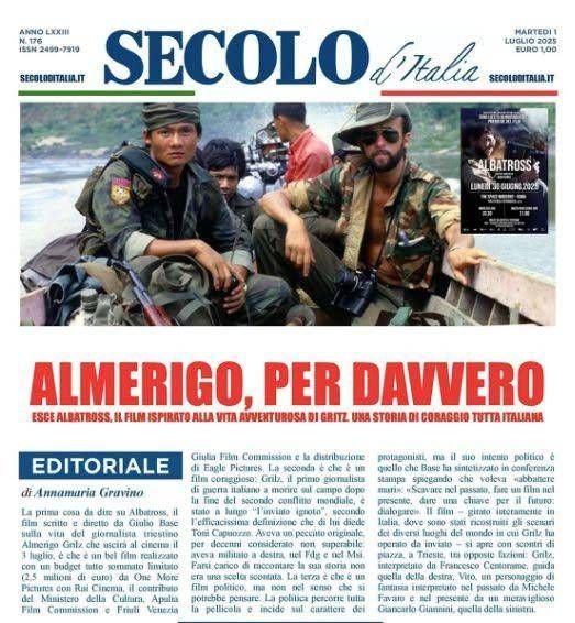 „Secolo d’Italia“ widmet Almerigo Grilz und dem Film „Albatros“ ein Special