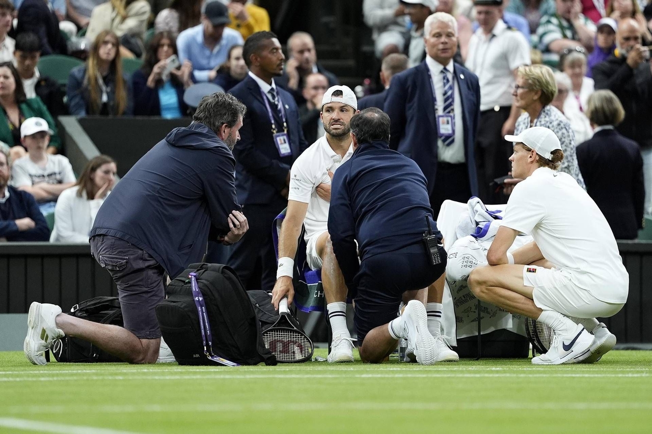 Sinner and Dimitrov injury at Wimbledon, match sparks discussion among big names and fans