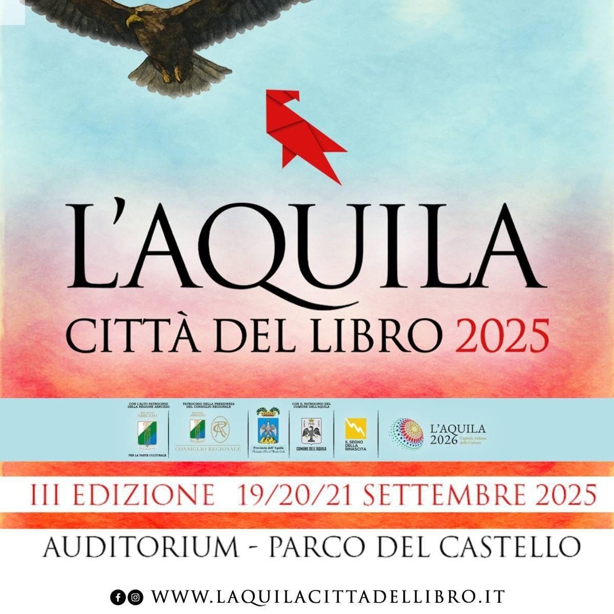 'L'Aquila City of Books' keert terug, met Guerri, Travaglio, Sangiuliano en Osho