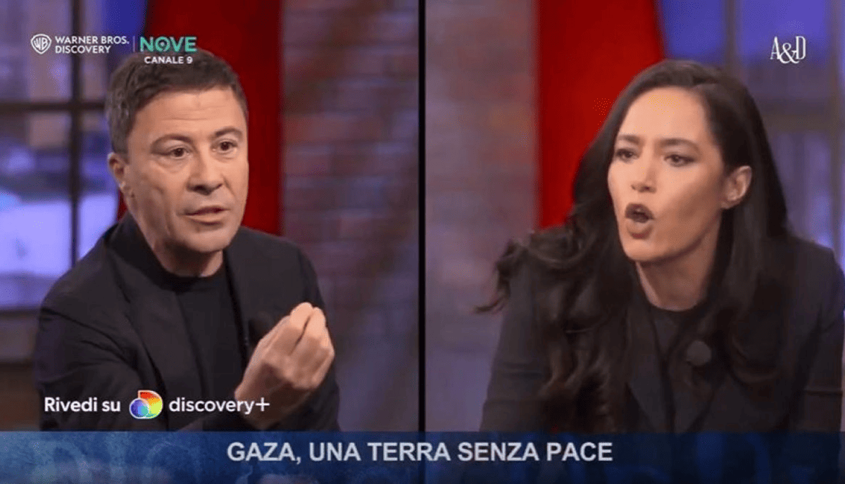 Bocchino, Jebreal'i yerden yere vurdu: "Son derece anti-Semitik". Ve o: "Çılgın, sarhoş, insanlık ayıbı"
