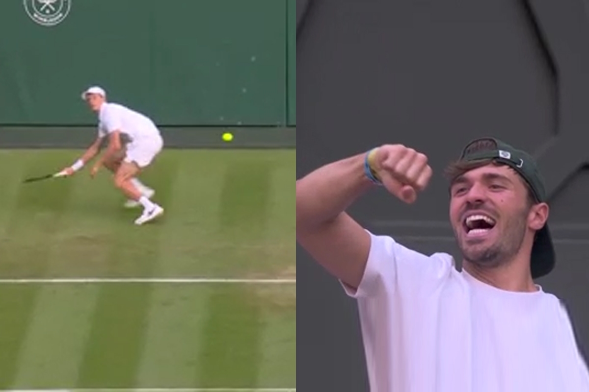 Sinner show at Wimbledon: the pass that leaves Vukic immobile drives fans crazy